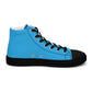 Braniff Sky High Top Canvas Shoes Womens BI Logo End of the Plain Plane 1965 New Medium Blue ONLY Available in Certain Countries See List Below