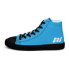 Braniff Sky High Top Canvas Shoes Womens BI Logo End of the Plain Plane 1965 New Medium Blue ONLY Available in Certain Countries See List Below