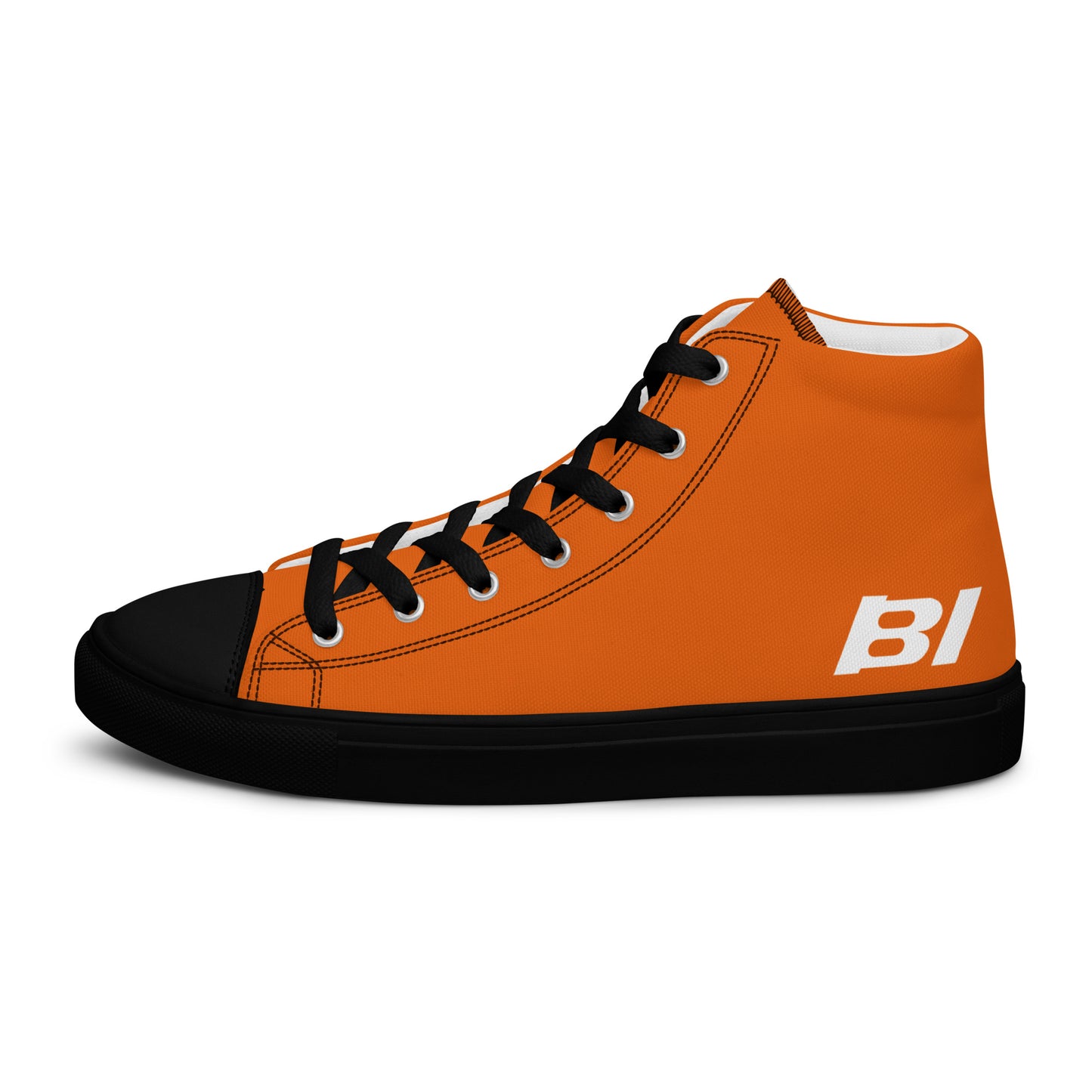 Braniff Sky High Top Canvas Shoes Womens BI Logo End of the Plain Plane 1965 Orange ONLY Available in Certain Countries See List Below