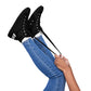 Braniff Sky High Top Canvas Shoes Womens BI Logo End of the Plain Plane 1965 Black ONLY Available in Certain Countries See List Below