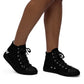 Braniff Sky High Top Canvas Shoes Womens BI Logo End of the Plain Plane 1965 Black ONLY Available in Certain Countries See List Below