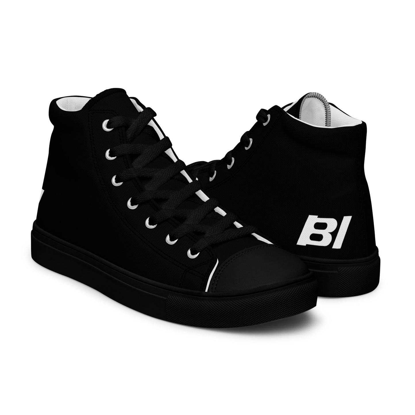 Braniff Sky High Top Canvas Shoes Womens BI Logo End of the Plain Plane 1965 Black ONLY Available in Certain Countries See List Below