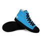 Braniff Sky High Top Canvas Shoes Womens BI Logo End of the Plain Plane 1965 New Medium Blue ONLY Available in Certain Countries See List Below