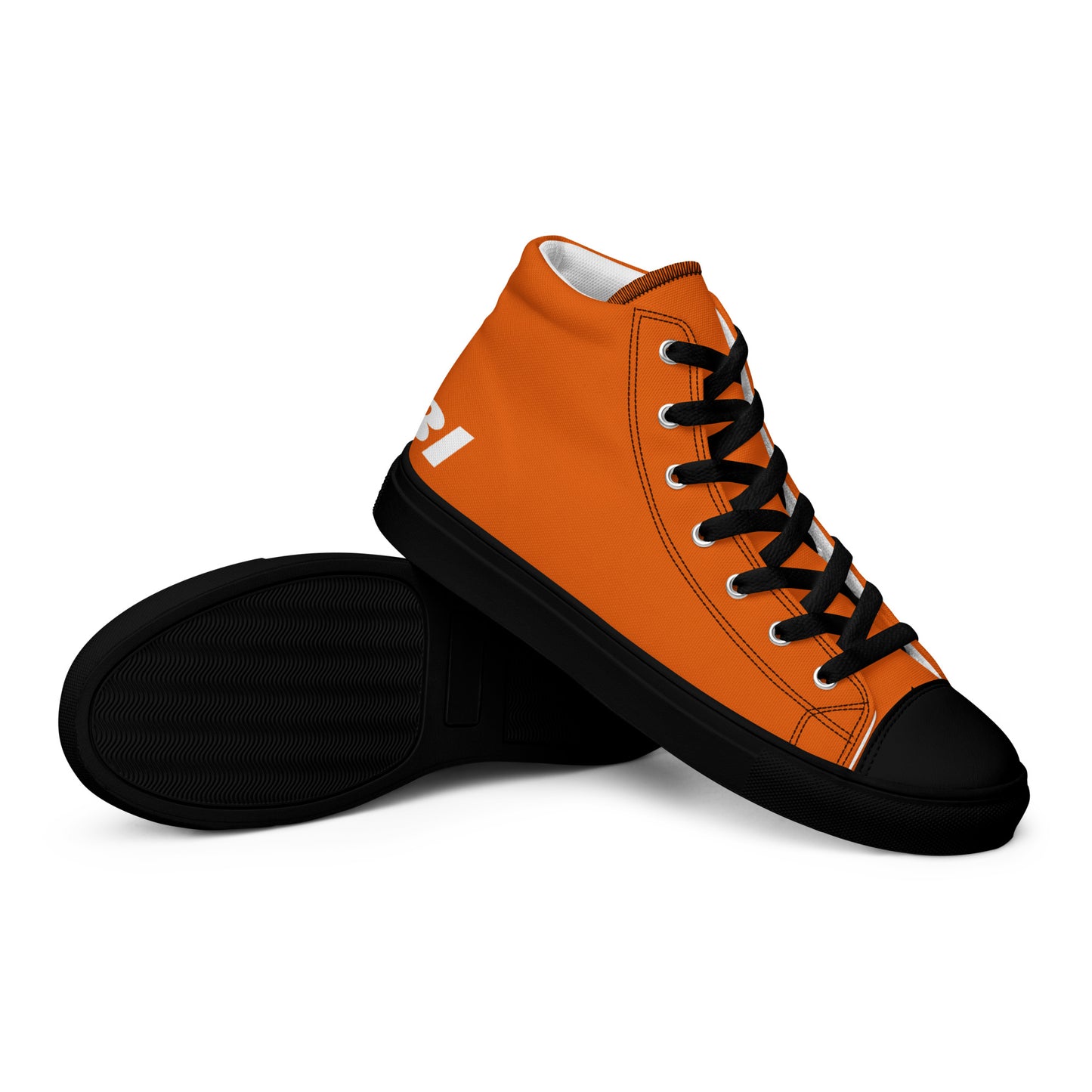 Braniff Sky High Top Canvas Shoes Womens BI Logo End of the Plain Plane 1965 Orange ONLY Available in Certain Countries See List Below