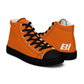 Braniff Sky High Top Canvas Shoes Womens BI Logo End of the Plain Plane 1965 Orange ONLY Available in Certain Countries See List Below