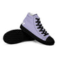 Braniff Sky High Top Canvas Shoes Womens BI Logo End of the Plain Plane 1965 Periwinkle Blue Lavender ONLY Available in Certain Countries See List Below