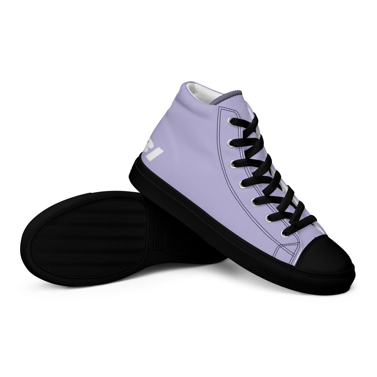 Braniff Sky High Top Canvas Shoes Womens BI Logo End of the Plain Plane 1965 Periwinkle Blue Lavender ONLY Available in Certain Countries See List Below
