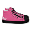 Braniff Sky High Top Canvas Shoes Womens BI Logo End of the Plain Plane 1965 Pink ONLY Available in Certain Countries See List Below
