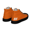 Braniff Sky High Top Canvas Shoes Womens BI Logo End of the Plain Plane 1965 Orange ONLY Available in Certain Countries See List Below