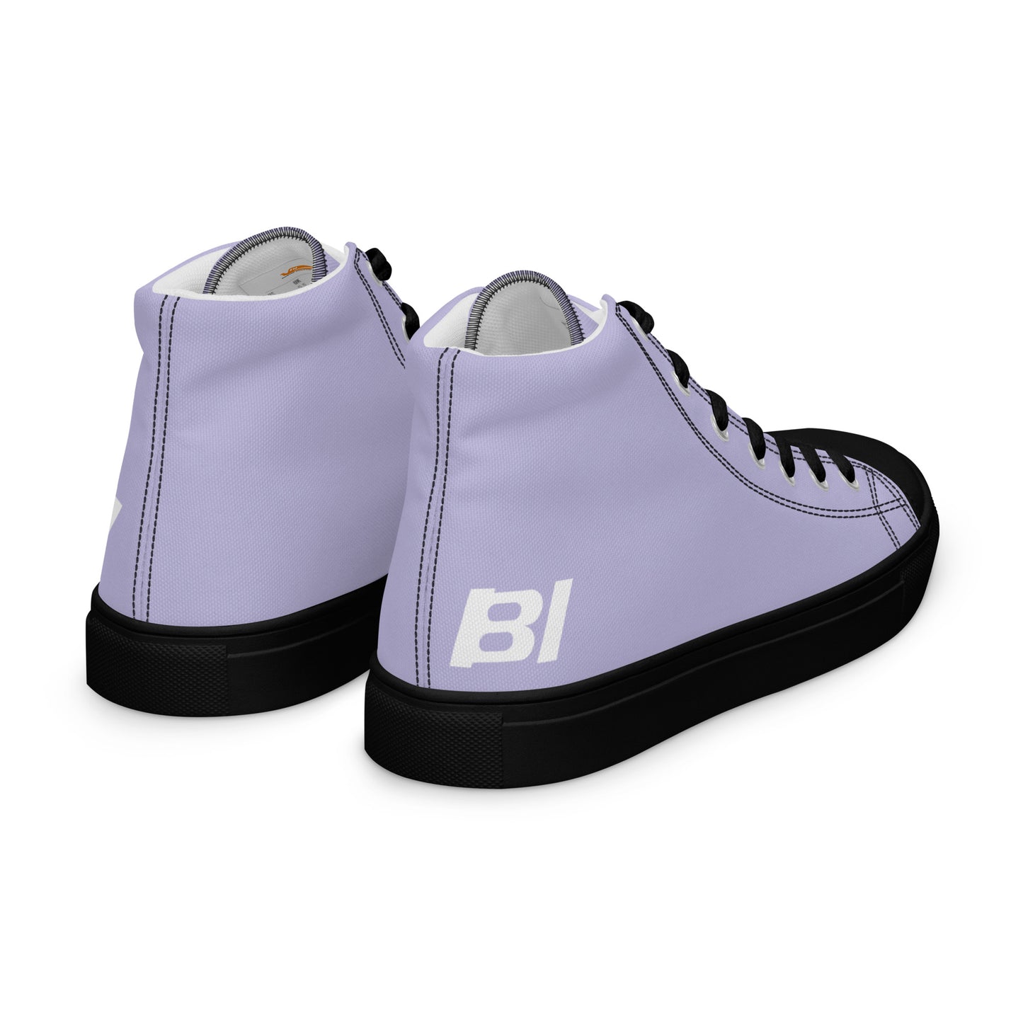 Braniff Sky High Top Canvas Shoes Womens BI Logo End of the Plain Plane 1965 Periwinkle Blue Lavender ONLY Available in Certain Countries See List Below