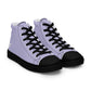 Braniff Sky High Top Canvas Shoes Womens BI Logo End of the Plain Plane 1965 Periwinkle Blue Lavender ONLY Available in Certain Countries See List Below