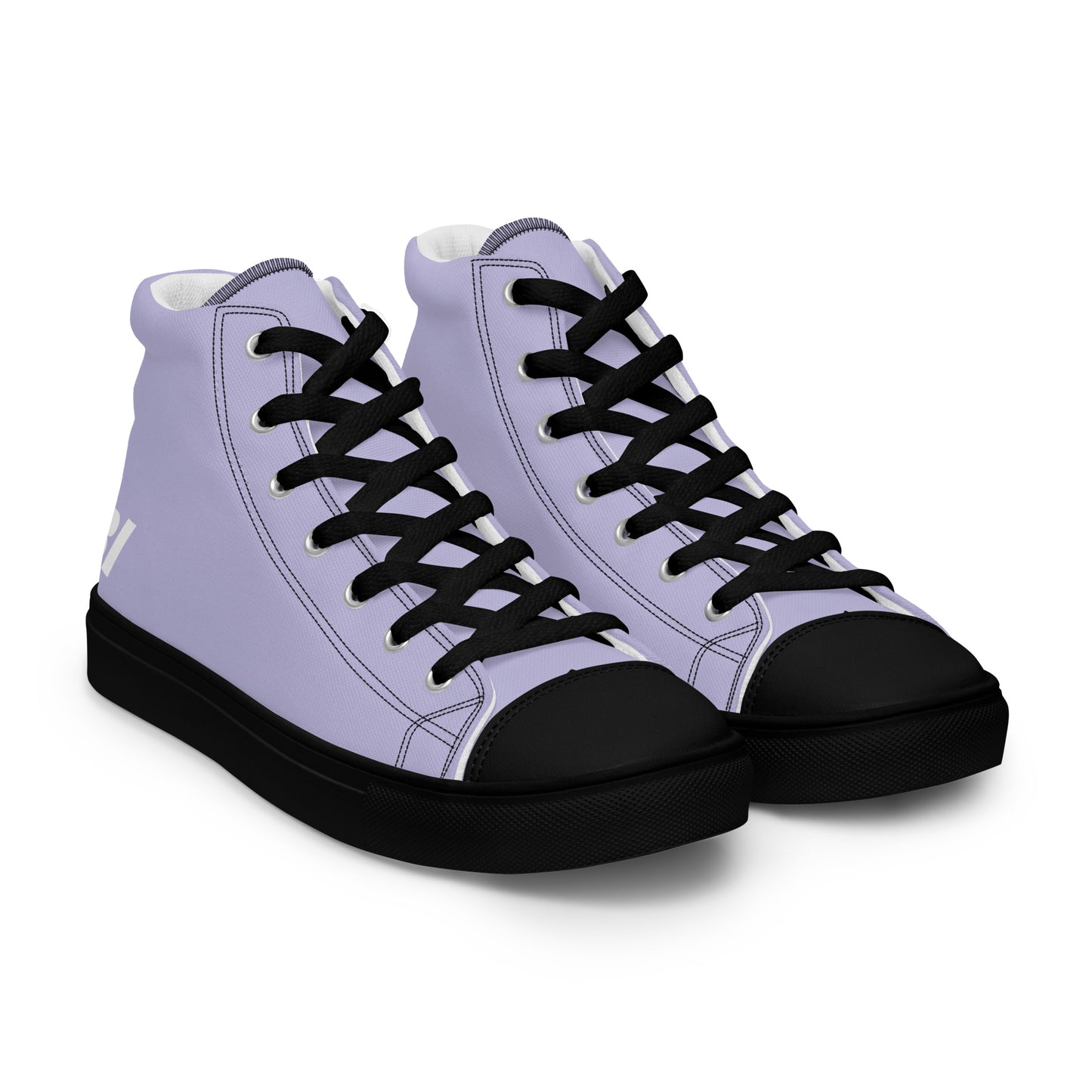 Braniff Sky High Top Canvas Shoes Womens BI Logo End of the Plain Plane 1965 Periwinkle Blue Lavender ONLY Available in Certain Countries See List Below