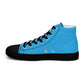 Braniff Sky High Top Canvas Shoes Womens BI Logo End of the Plain Plane 1965 New Medium Blue ONLY Available in Certain Countries See List Below