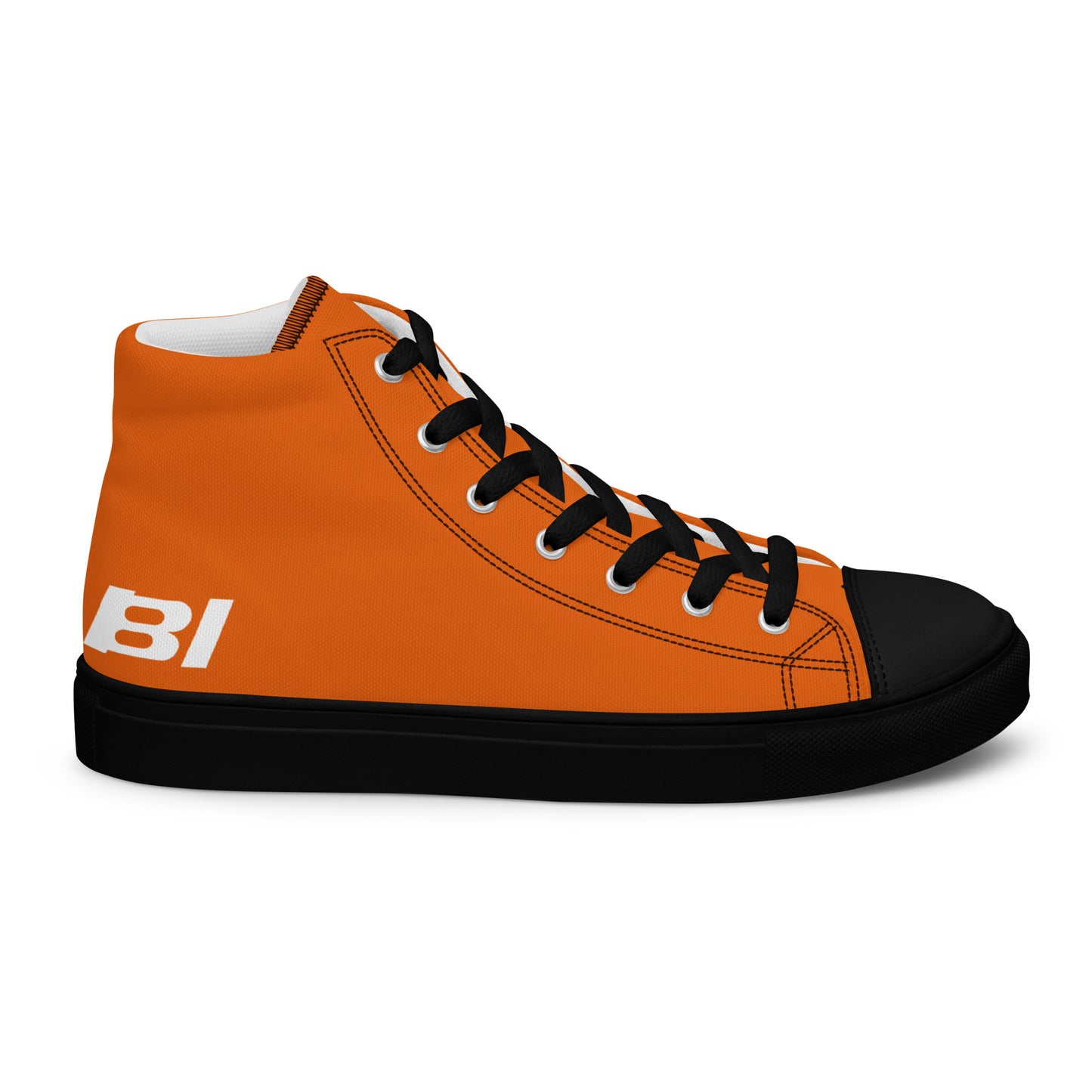 Braniff Sky High Top Canvas Shoes Womens BI Logo End of the Plain Plane 1965 Orange ONLY Available in Certain Countries See List Below