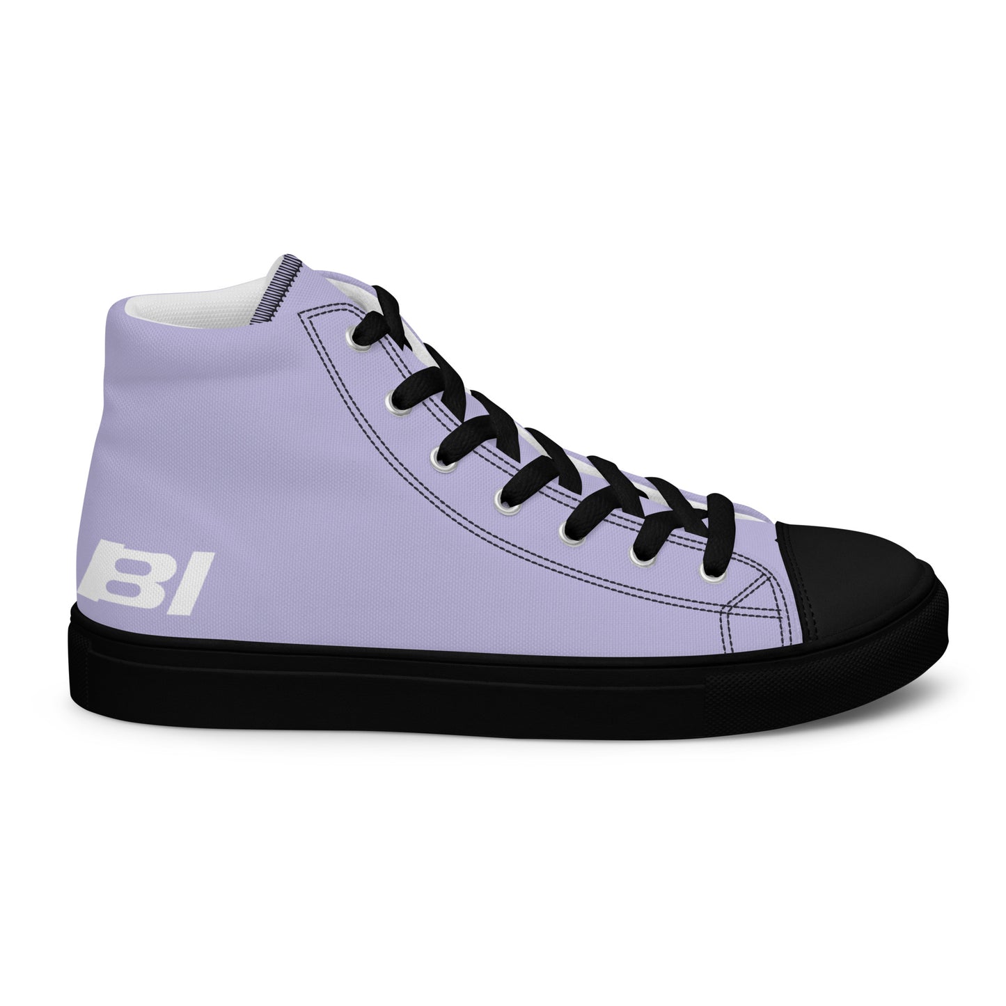 Braniff Sky High Top Canvas Shoes Womens BI Logo End of the Plain Plane 1965 Periwinkle Blue Lavender ONLY Available in Certain Countries See List Below