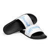 Braniff Womens Slides Flip Flop Shoes BI Logo Braniff Ultra Logo 1978 Light Blue