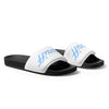 Braniff Womens Slides Flip Flop Shoes BI Logo Braniff Ultra Logo 1978 Light Blue