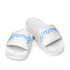 Braniff Womens Slides Flip Flop Shoes BI Logo Braniff Ultra Logo 1978 Light Blue