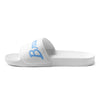 Braniff Womens Slides Flip Flop Shoes BI Logo Braniff Ultra Logo 1978 Light Blue