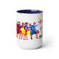 Coffee Mug 11 oz Braniff Air Strip I at 35000 Feet with Blue Interior