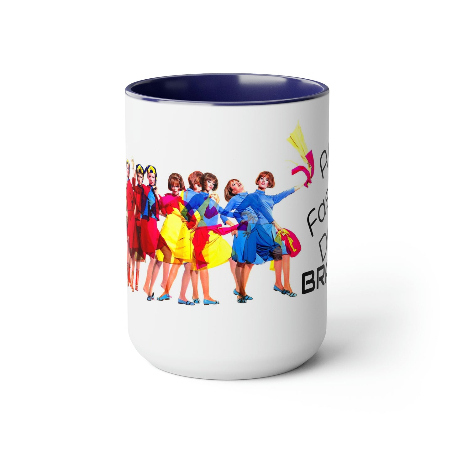 Coffee Mug 11 oz Braniff Air Strip I at 35000 Feet with Blue Interior