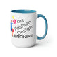 Coffee Mug 11 oz Braniff Air Strip I at 35000 Feet with Blue Interior