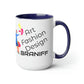 Coffee Mug 11 oz Braniff Air Strip I at 35000 Feet with Blue Interior