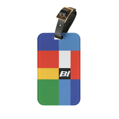 Luggage Tag Personalized Braniff Alexander Girard Design Multi