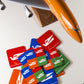 Drink Coaster Braniff Bluebird Alexander Girard Multi Color Set of 6