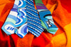 Braniff Men's Blue Necktie - BI Corrected Pucci Blue 1972 Tie View - Pucci Design Place Blue Collection - Braniff Boutique