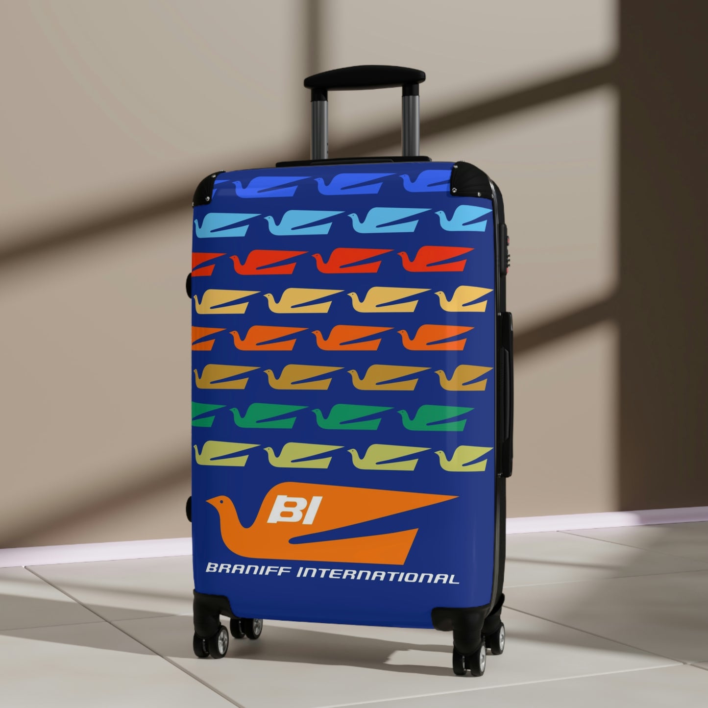 Braniff Ultra Space Jet Luggage Suitcase Alexander Girard Braniff Design Bluebird of Happiness