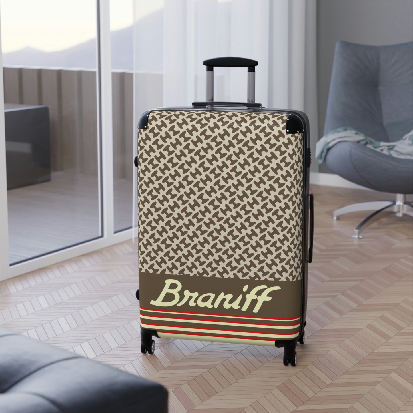 Braniff Ultra Space Jet Luggage Suitcase Braniff Halston Design