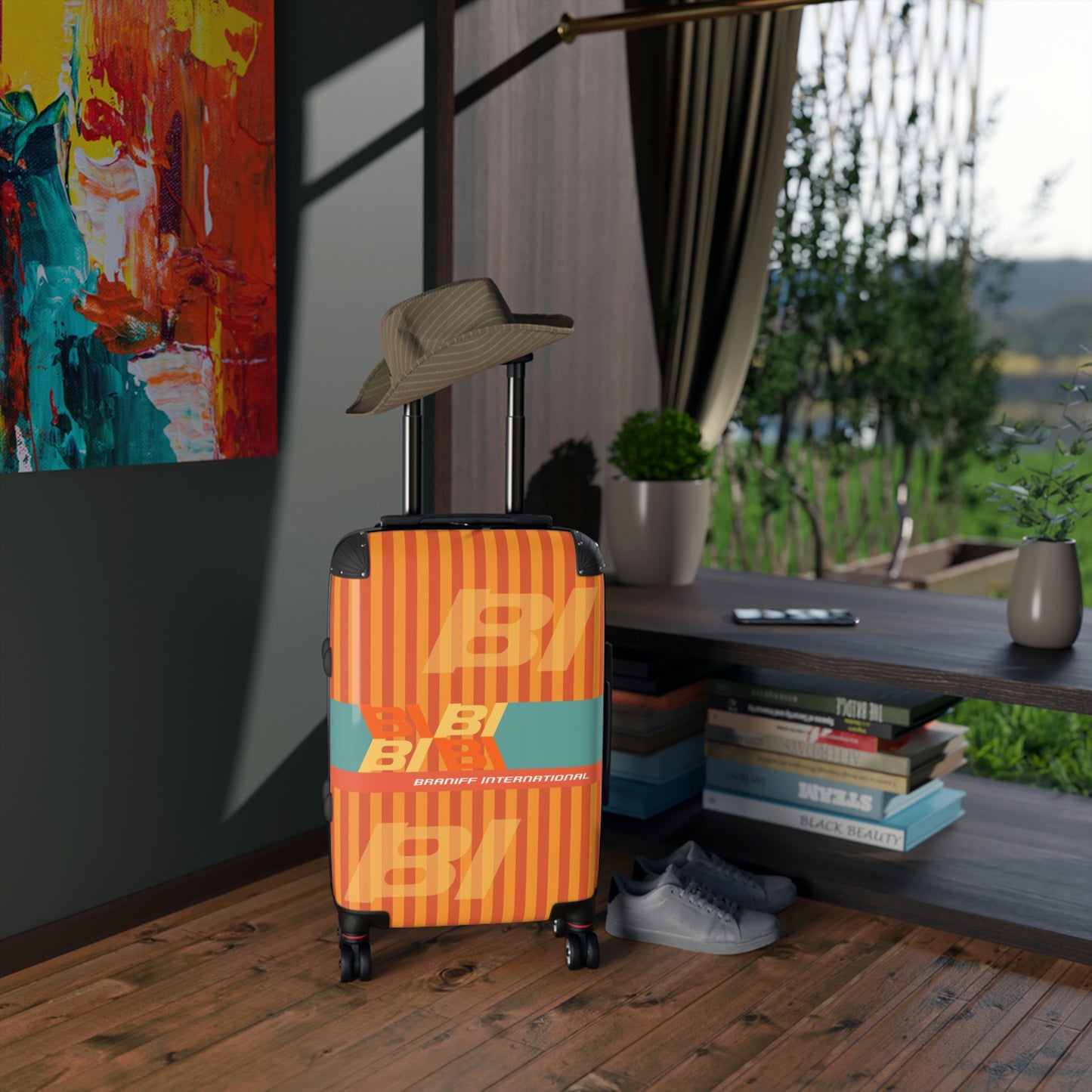 Braniff Ultra Space Jet Luggage Suitcase Alexander Girard Braniff Design