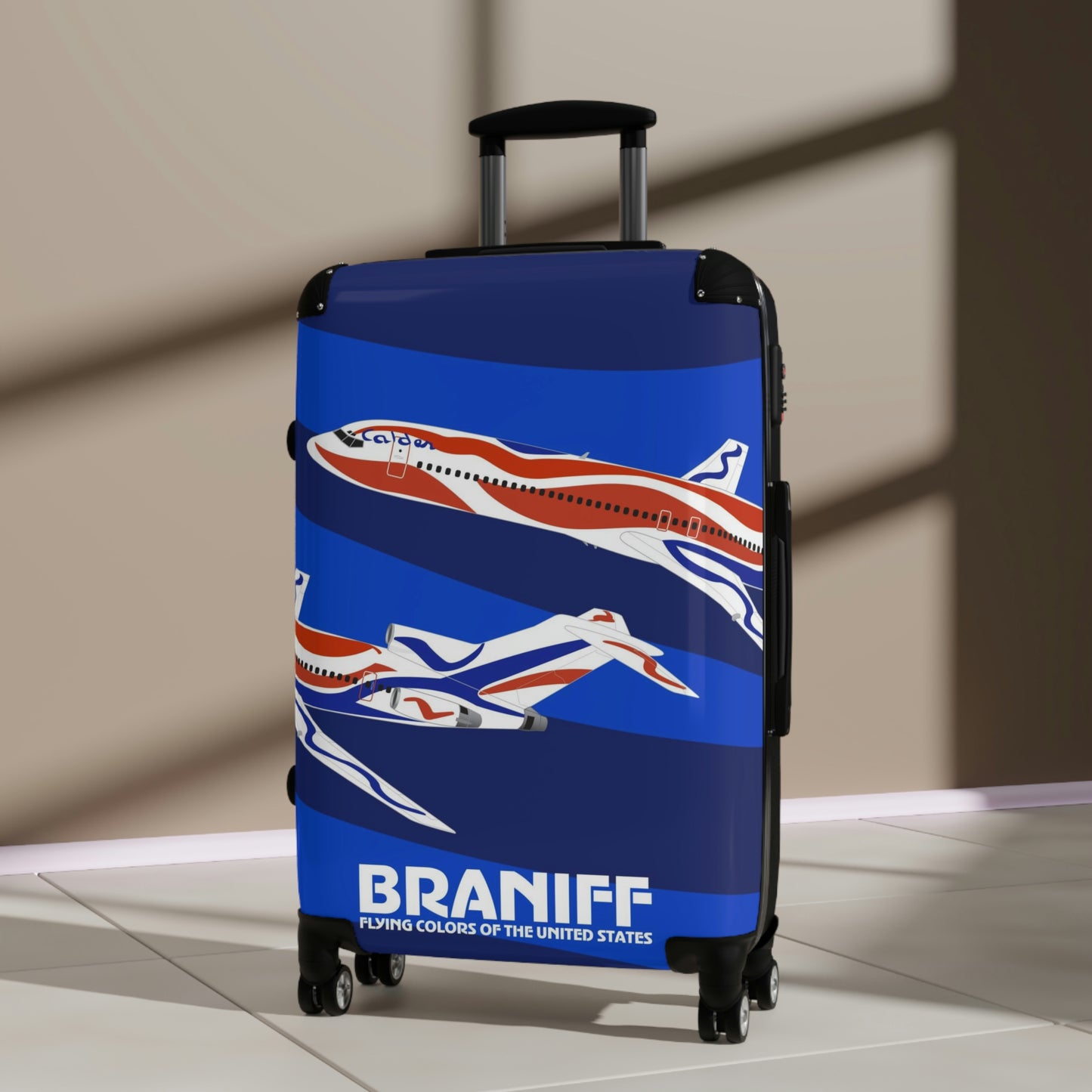 Braniff Ultra Space Jet Luggage Suitcase Braniff Alexander Calder Bicentennial Design