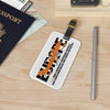 Luggage Tag Personalized Braniff 747-227 Ultra Orange Europe Service