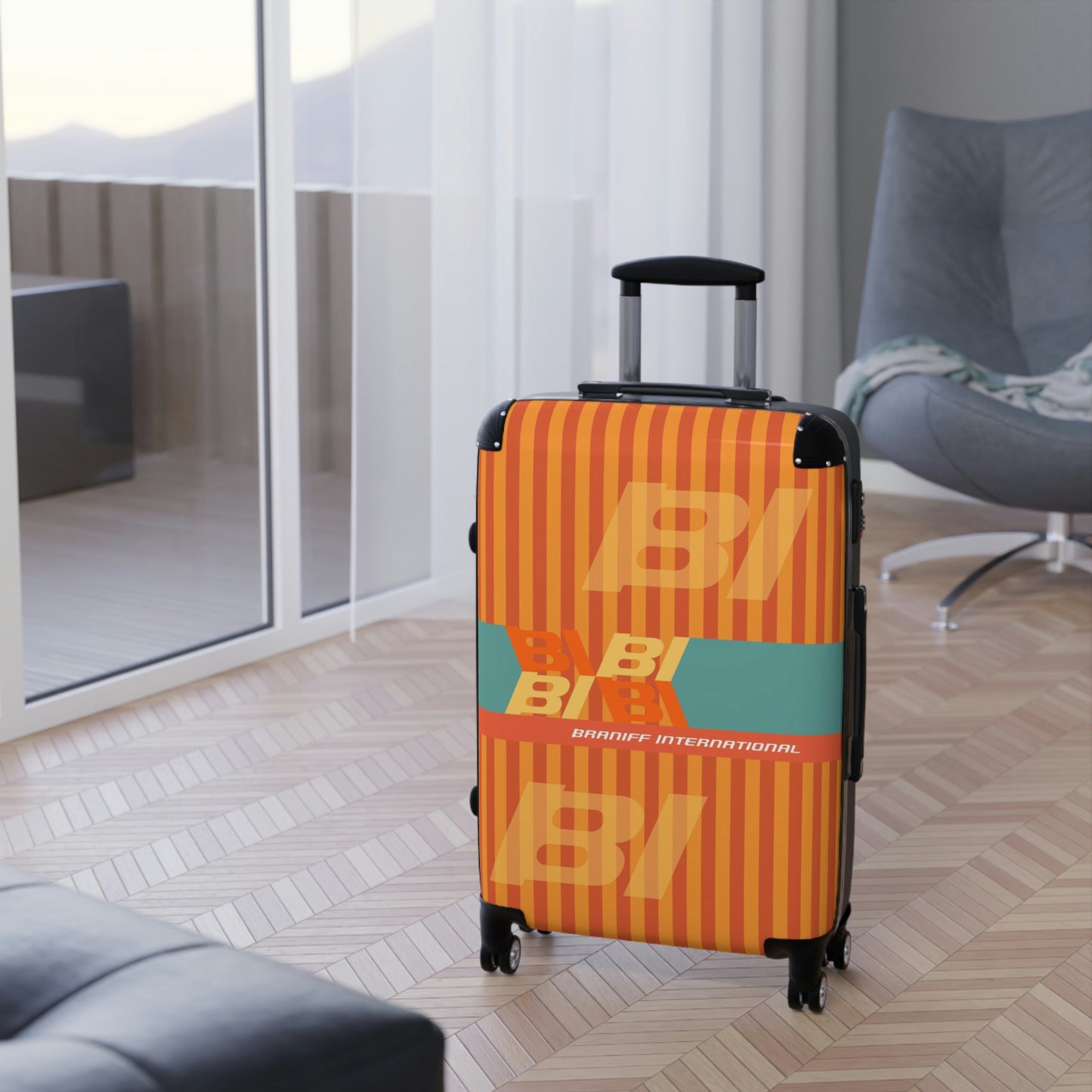 Braniff Ultra Space Jet Luggage Suitcase Alexander Girard Braniff Design