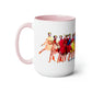 Coffee Mug 11 oz Braniff Air Strip I at 35000 Feet with Blue Interior