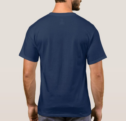 T-Shirt Short Sleeve Dark Blue Braniff Boeing 707 El Dorado Crest Medallion 1959