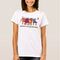 T-Shirt Women's Short Sleeve White Braniff International Inflight Fashion Show Gemini IV Pucci Design