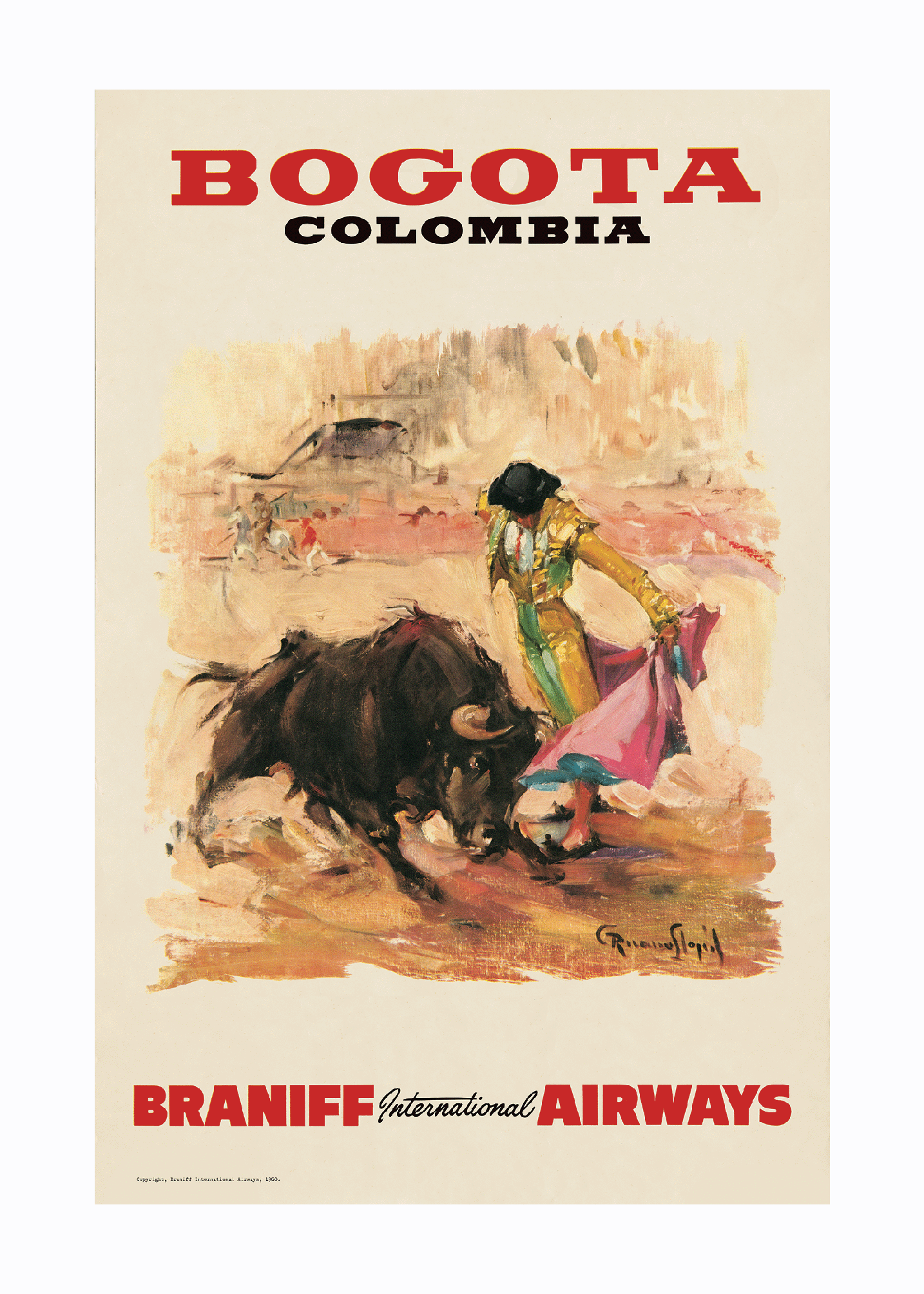 Bogota, Braniff International Airways, 1960s [Envite] - Premium Open Edition