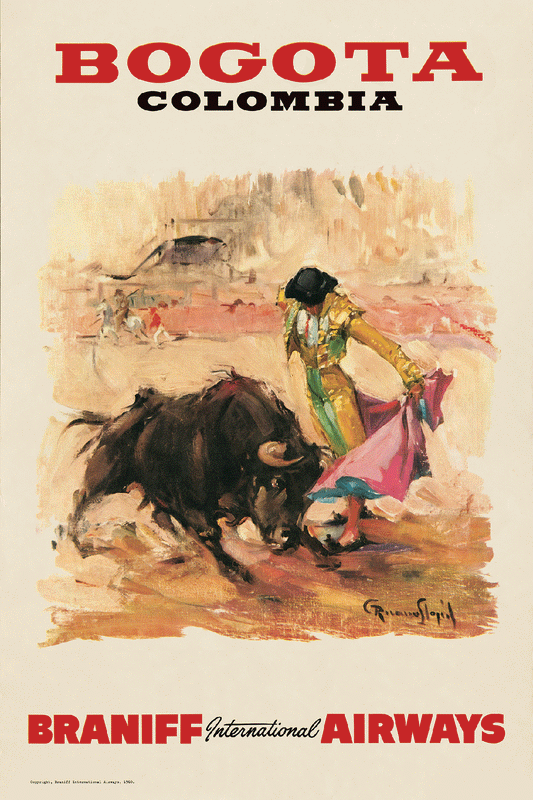 Bogota, Braniff International Airways, 1960s [Envite] - Museum Grade Limited Edition