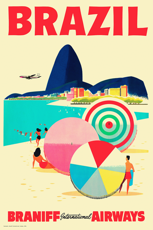 Brazil, Braniff International Airways, 1950s [Corcovado] - Premium Open Edition