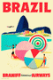 Brazil, Braniff International Airways, 1950s [Corcovado] - Premium Open Edition