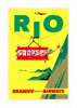 Rio, Braniff International Airways, 1960s [Cable car] [Yellow-red]