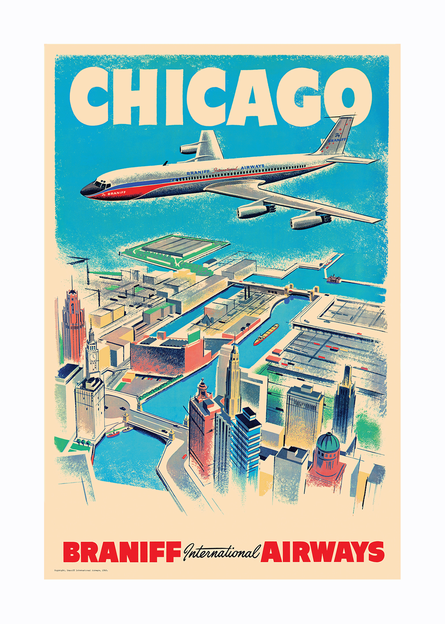 Chicago, Braniff International Airways, 1960s [Aerial View] - Premium Open Edition