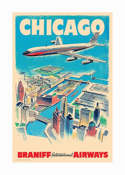 Chicago, Braniff International Airways, 1960s [Aerial View] - Premium Open Edition