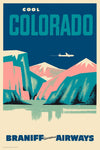 Cool Colorado, Braniff International Airways, 1950s [Mountain Range] - Premium Open Edition