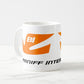 Coffee Mug 11 oz Braniff Alexander Girard Original Bluebird of Happiness Design Orange