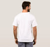 T-Shirt Basic Short Sleeve White Braniff Alexander Girard Design Original Bluebird Orange