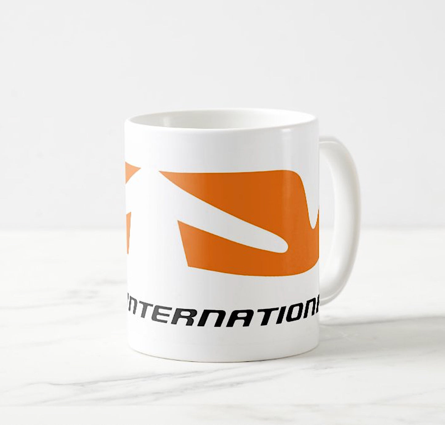 Coffee Mug 11 oz Braniff Alexander Girard Original Bluebird of Happiness Design Orange